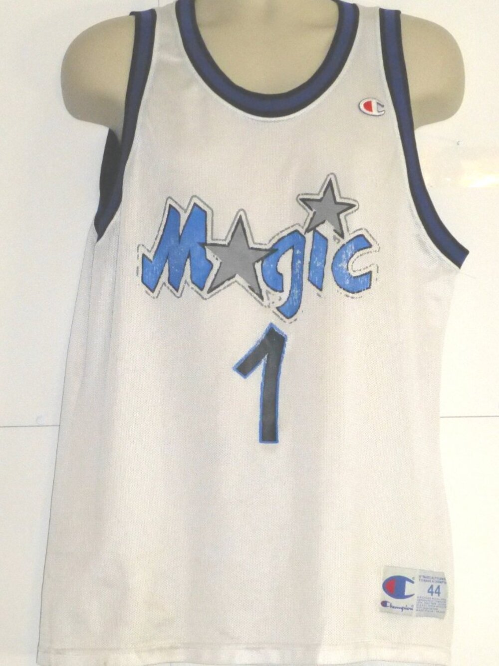 Vintage Champion Anfernee Hardaway #1 Orlando Magic Jersey Size: 44 HAS FLAWS